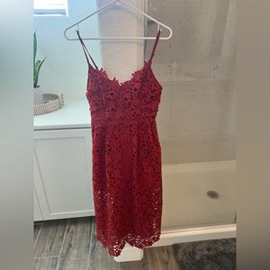ASTR rust colored dress